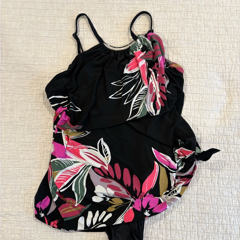 Magicsuit Black Floral One Piece Swimsuit